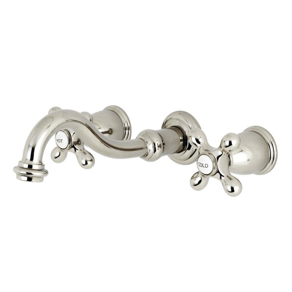 Roman Tub Faucet, Polished Nickel, Wall Mount